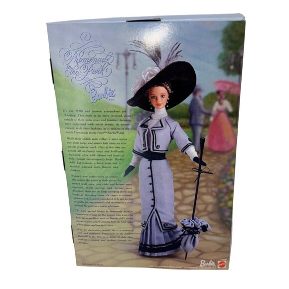 1997 Promenade in the Park Barbie 18630 Great Fashions 20th Century Series Doll - Picture 4 of 6